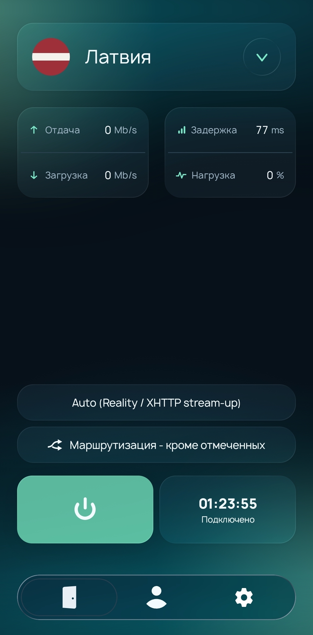 Экран подключения Noki